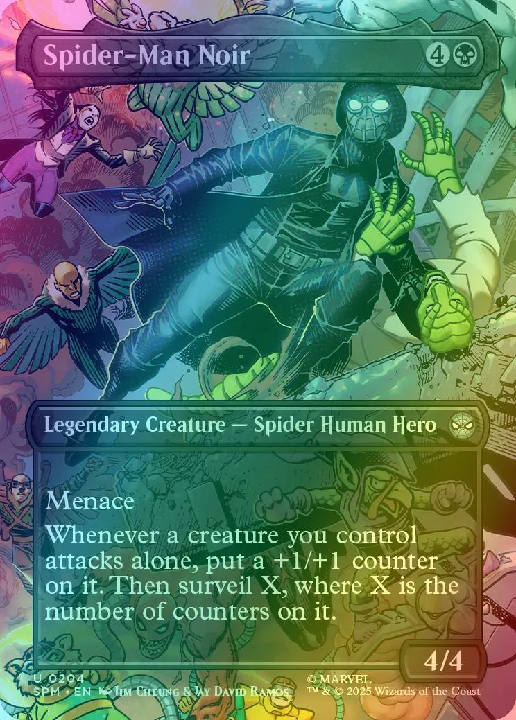 Spider-Man Noir [204] [Borderless] [Scene] [Marvel's Spider-Man] [Foil]