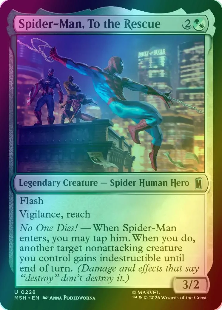 Spider-Man, To the Rescue [228] [Marvel Super Heroes] [Foil]