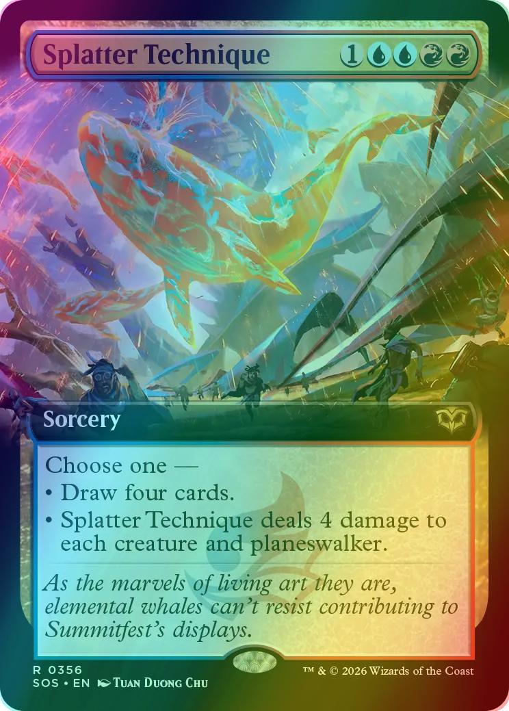 Splatter Technique [356] [Extended Art] [Secrets of Strixhaven] [Foil]