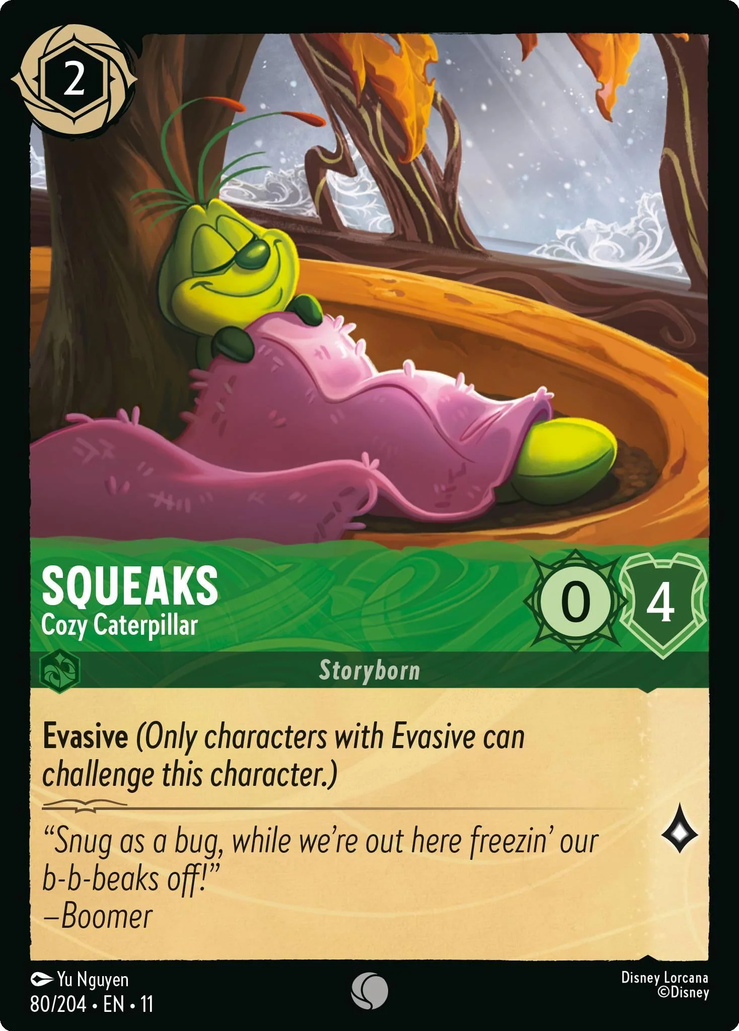 Squeaks - Cozy Caterpillar - 80/204 [Winterspell] [Non-Foil]