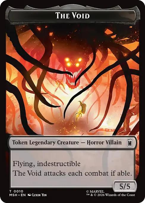 Squirrel Token (14) // The Void Token (10) [Marvel Super Heroes: Tokens] [Non-Foil] - Image 2