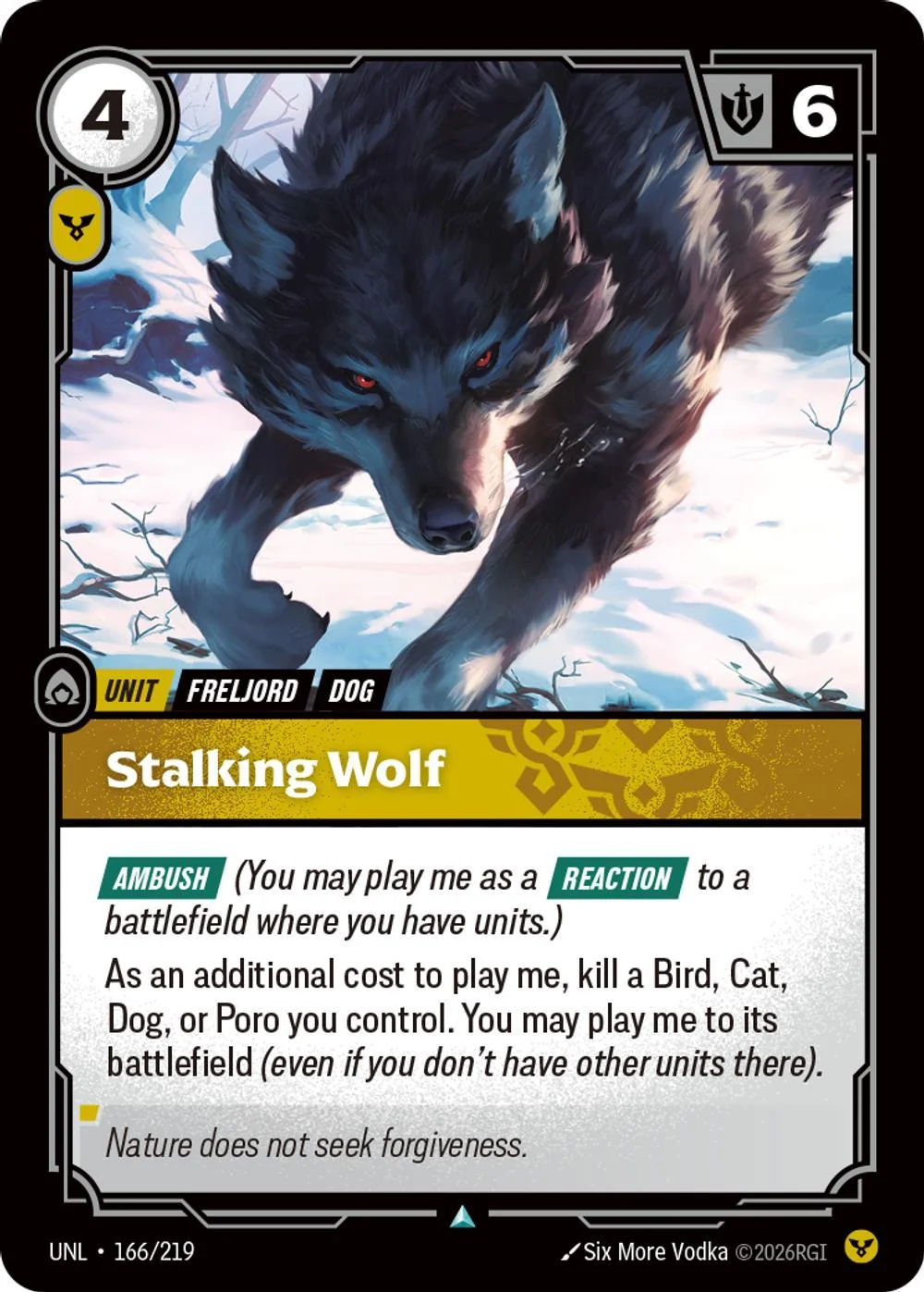 Stalking Wolf - 166/219 [Unleashed] [Non-Foil]