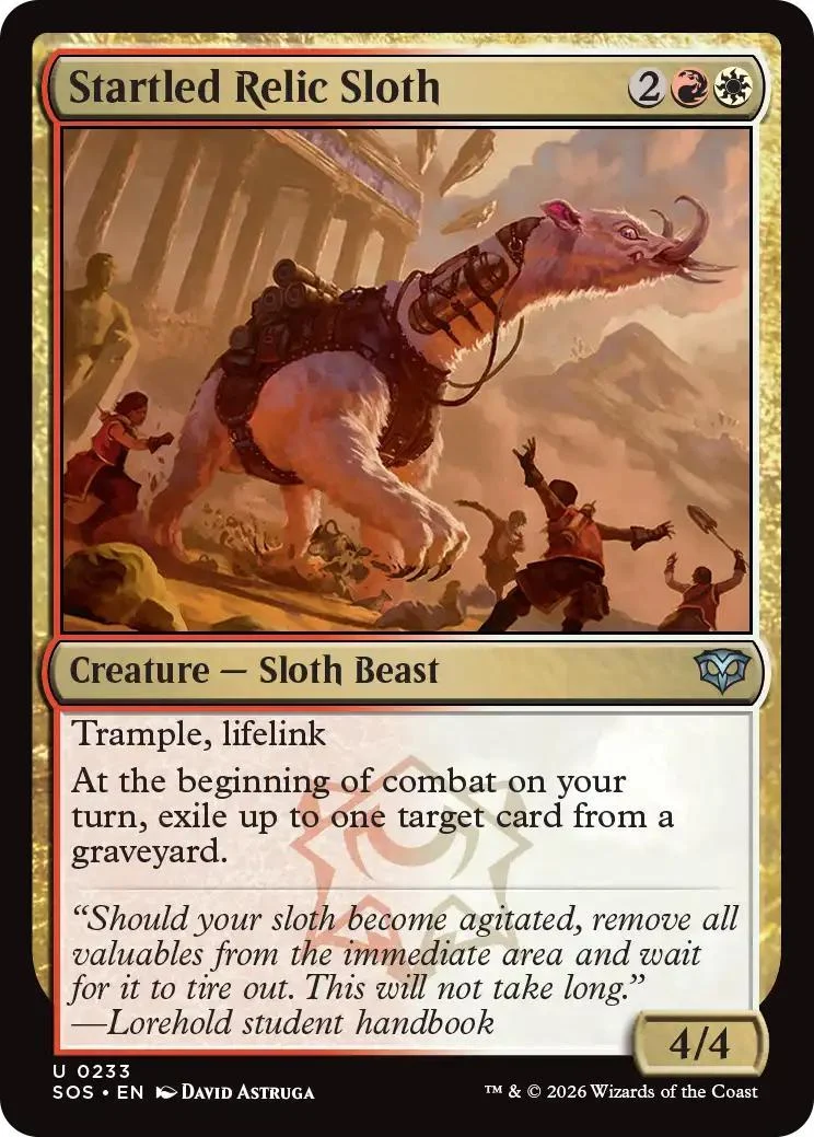 Startled Relic Sloth [233] [Secrets of Strixhaven] [Non-Foil]