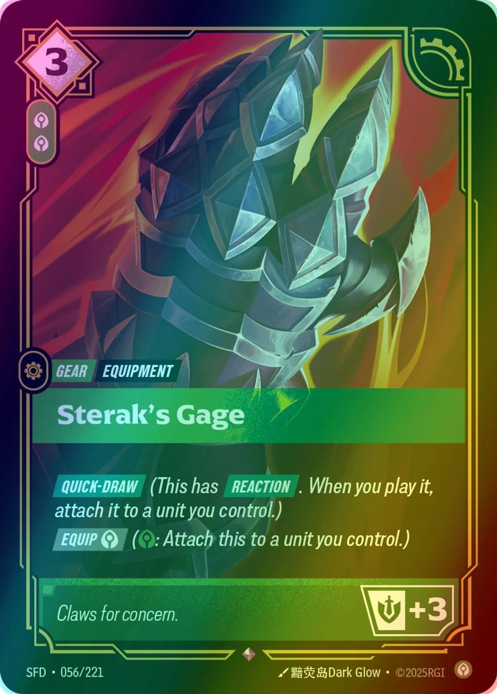 Sterak's Gage - 056/221 [Spiritforged] [Foil]