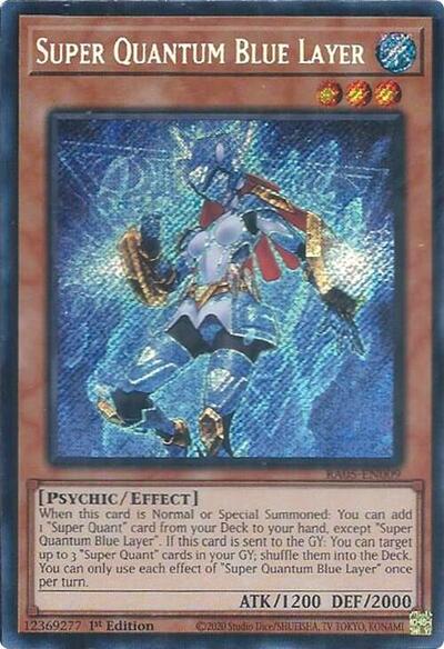 Super Quantum Blue Layer - RA05-EN009 - Secret Rare - 1st Edition