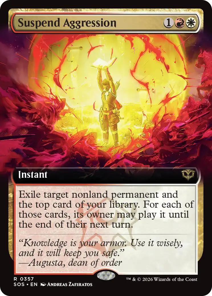 Suspend Aggression [357] [Extended Art] [Secrets of Strixhaven] [Non-Foil]