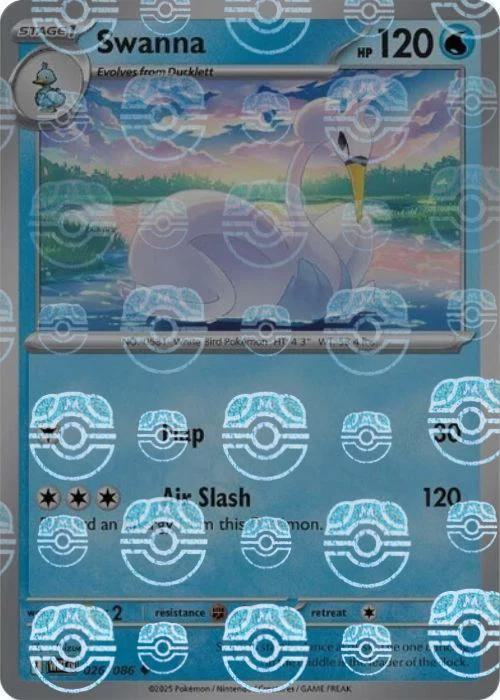 Swanna - Master Ball Pattern - 026/086 - Uncommon [sv105w-026] [Reverse Holo]