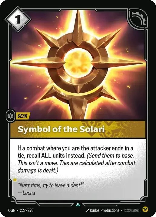 Symbol of the Solari - 227/298 [Origins] [Non-Foil]