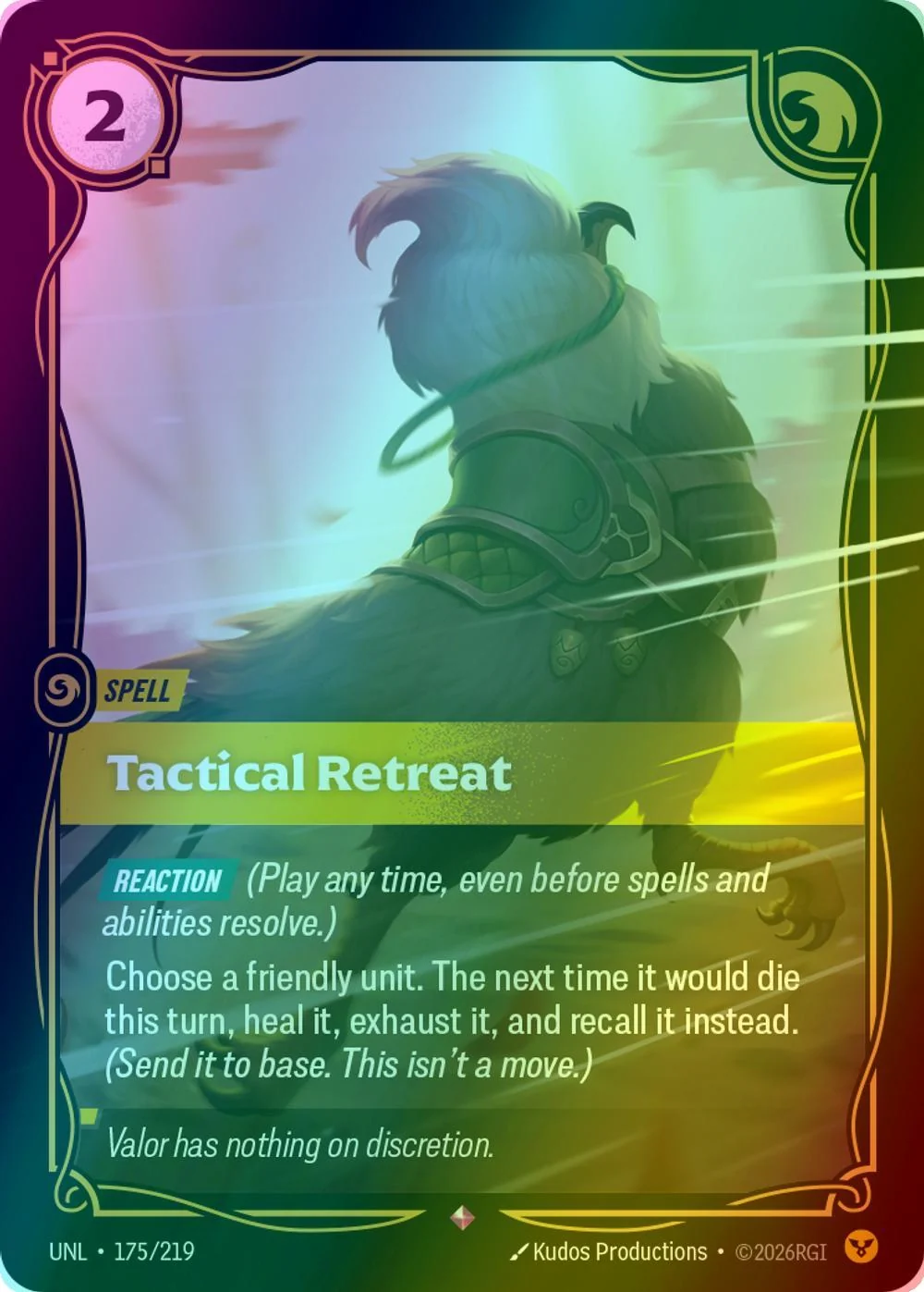 Tactical Retreat - 175/219 [Unleashed] [Foil]