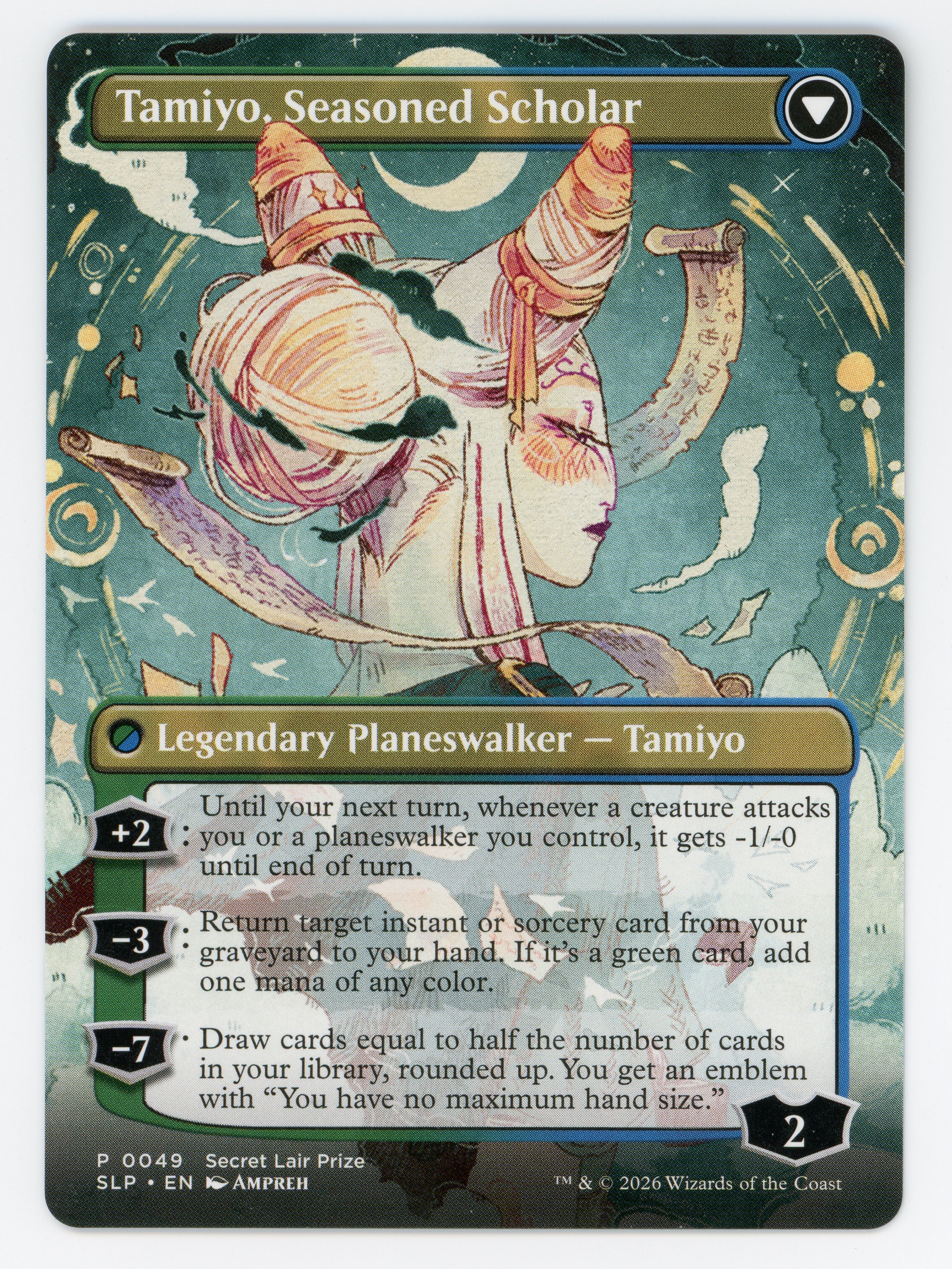 Tamiyo, Inquisitive Student // Tamiyo, Seasoned Scholar - Borderless - Scan 15830 - Image 2