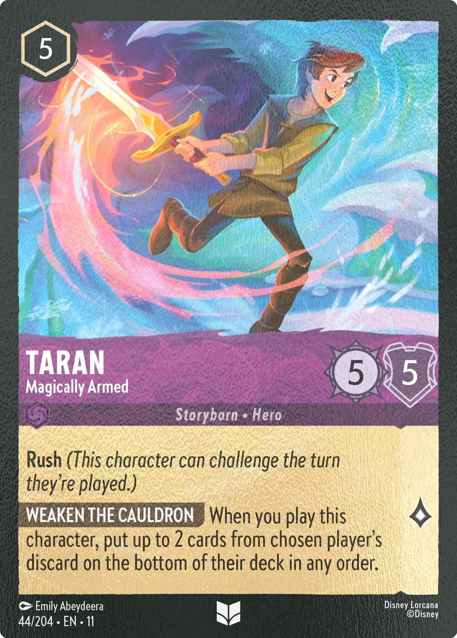Taran - Magically Armed - 44/204 [Winterspell] [Cold Foil]