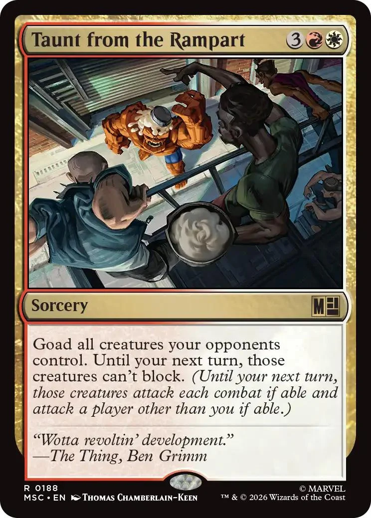 Taunt from the Rampart [188] [Marvel Super Heroes: Commander] [Non-Foil]