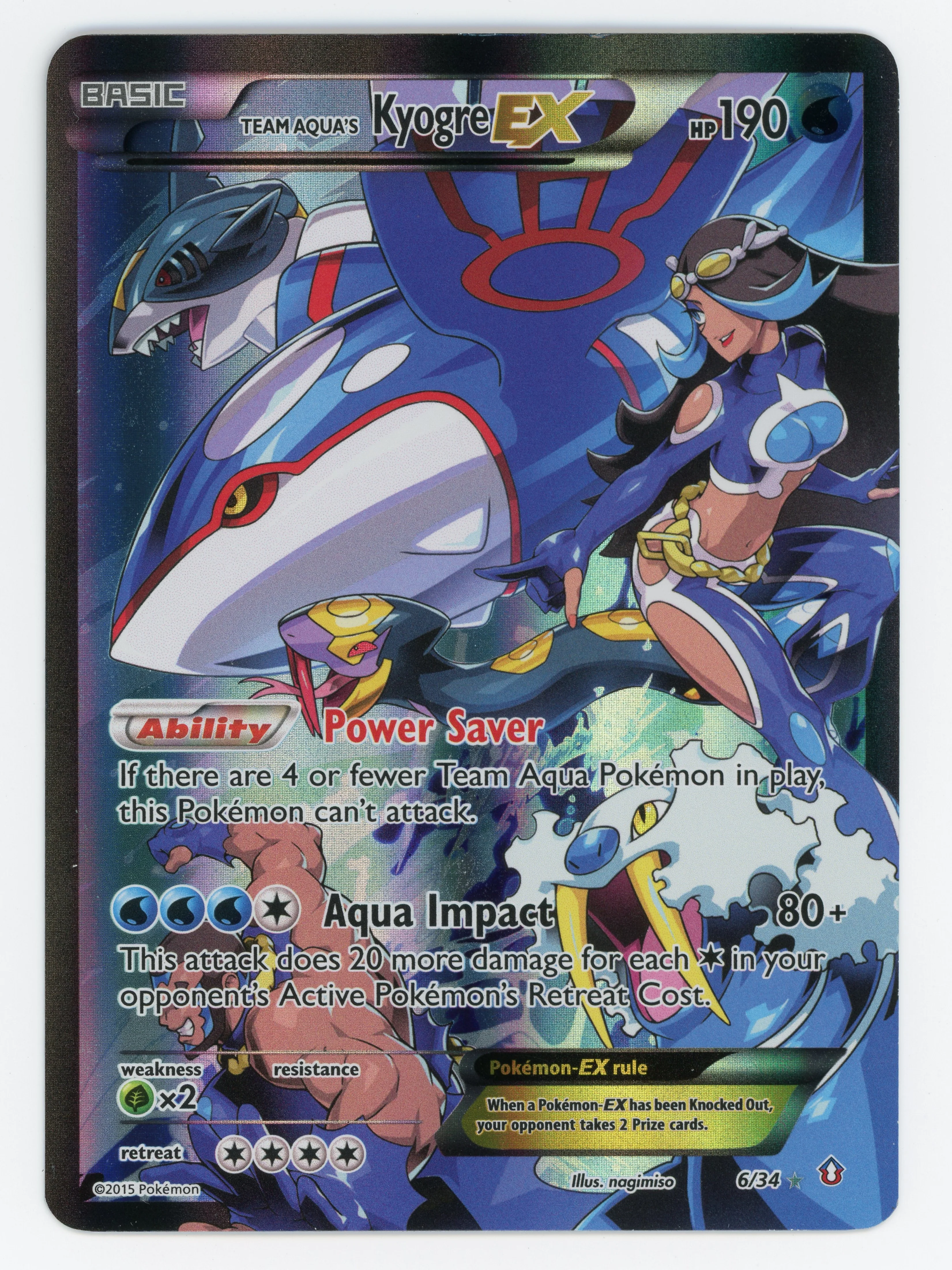 Team Aqua's Kyogre-ex — Rare Holo EX — ID 16164
