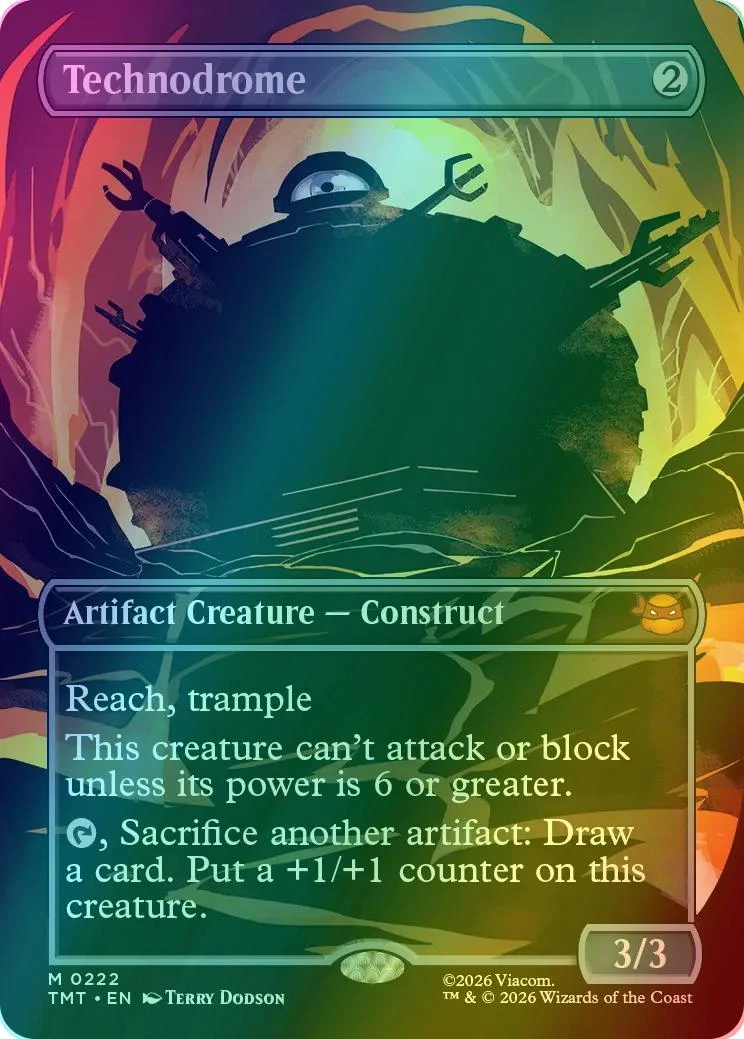 Technodrome [222] [Borderless] [Silhouette] [Teenage Mutant Ninja Turtles] [Foil]