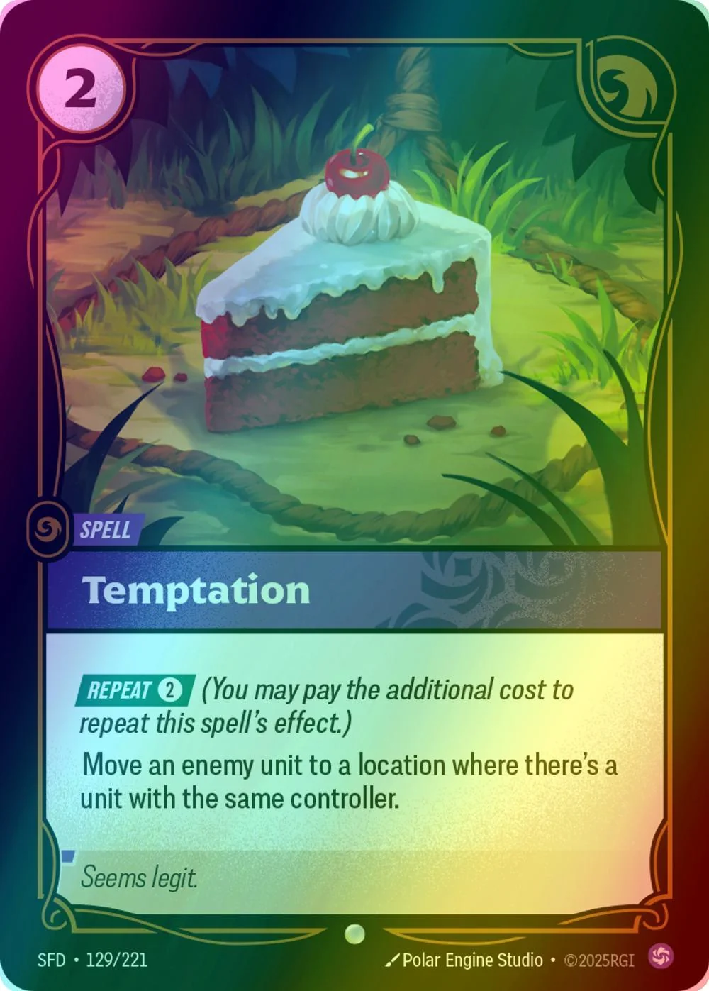 Temptation - 129/221 [Spiritforged] [Foil]