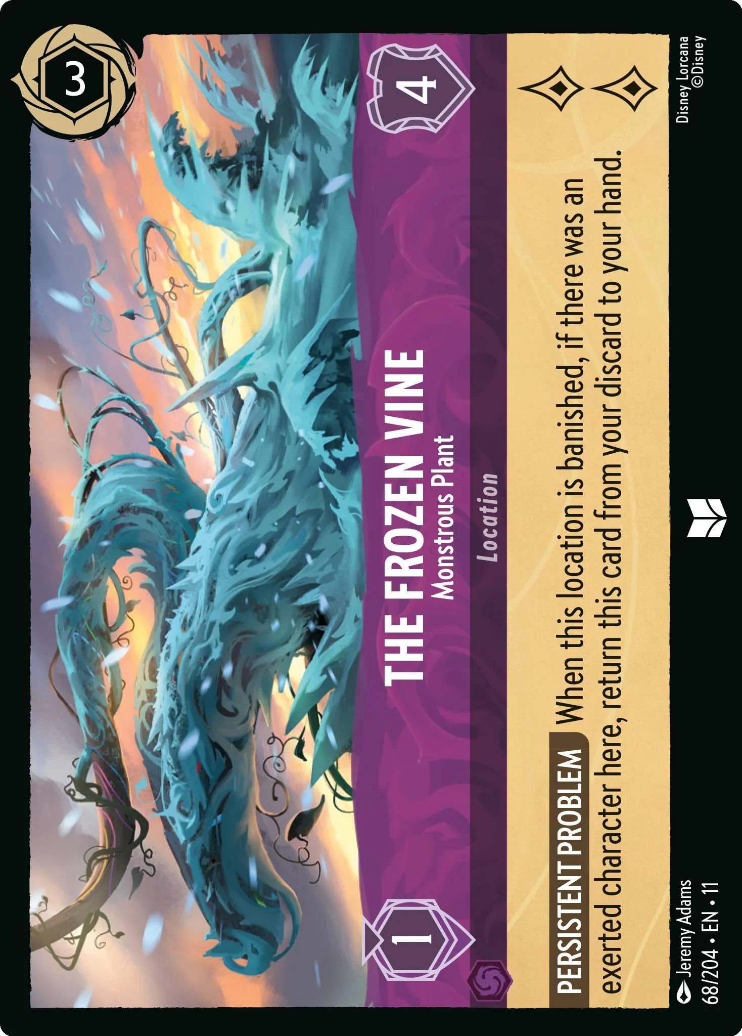 The Frozen Vine - Monstrous Plant - 68/204 [Winterspell] [Non-Foil]