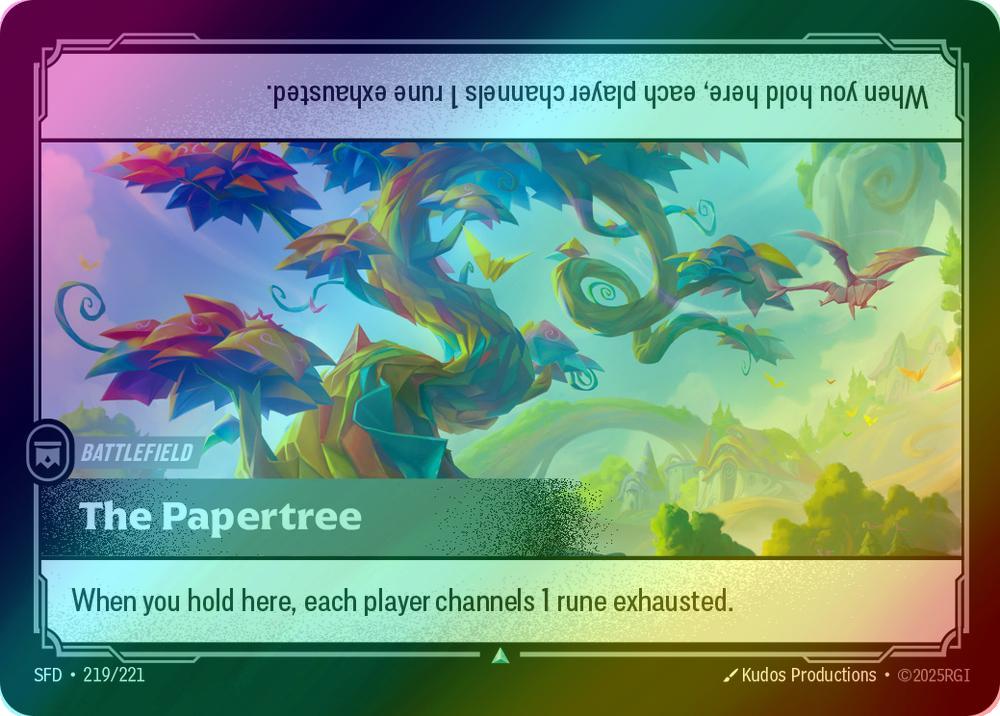 The Papertree - 219/221 [Spiritforged] [Foil]