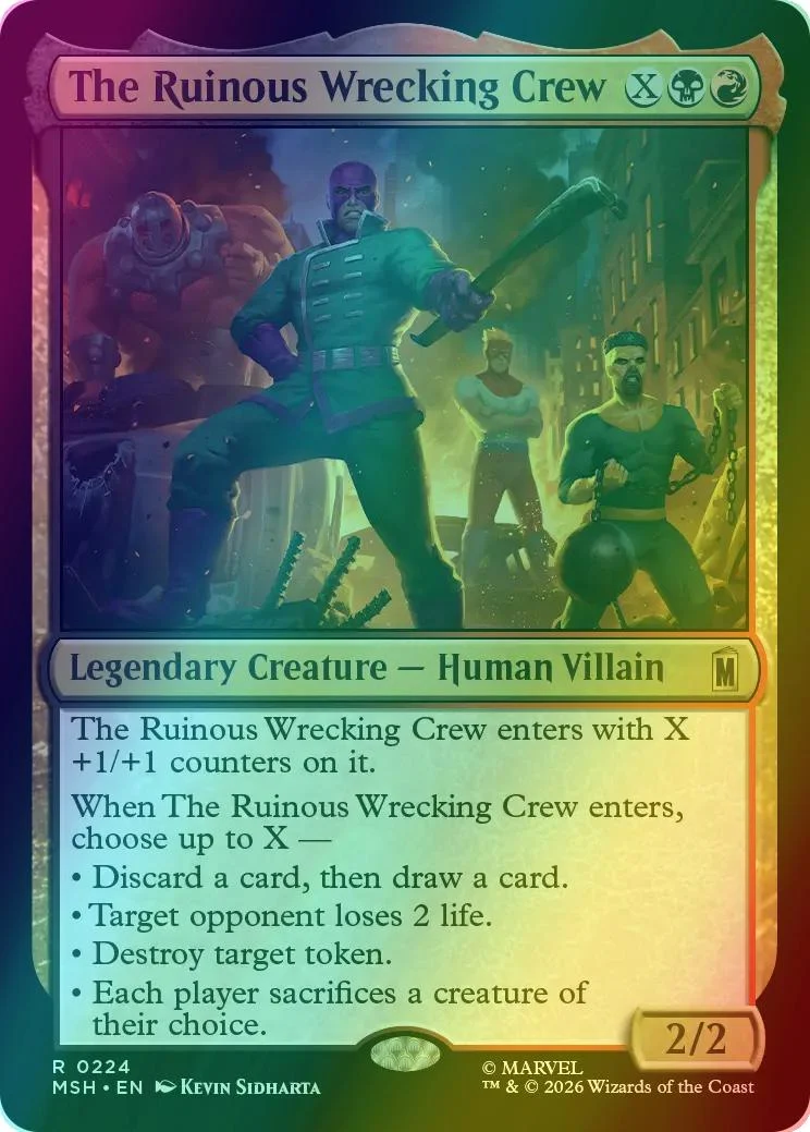 The Ruinous Wrecking Crew [224] [Marvel Super Heroes] [Foil]
