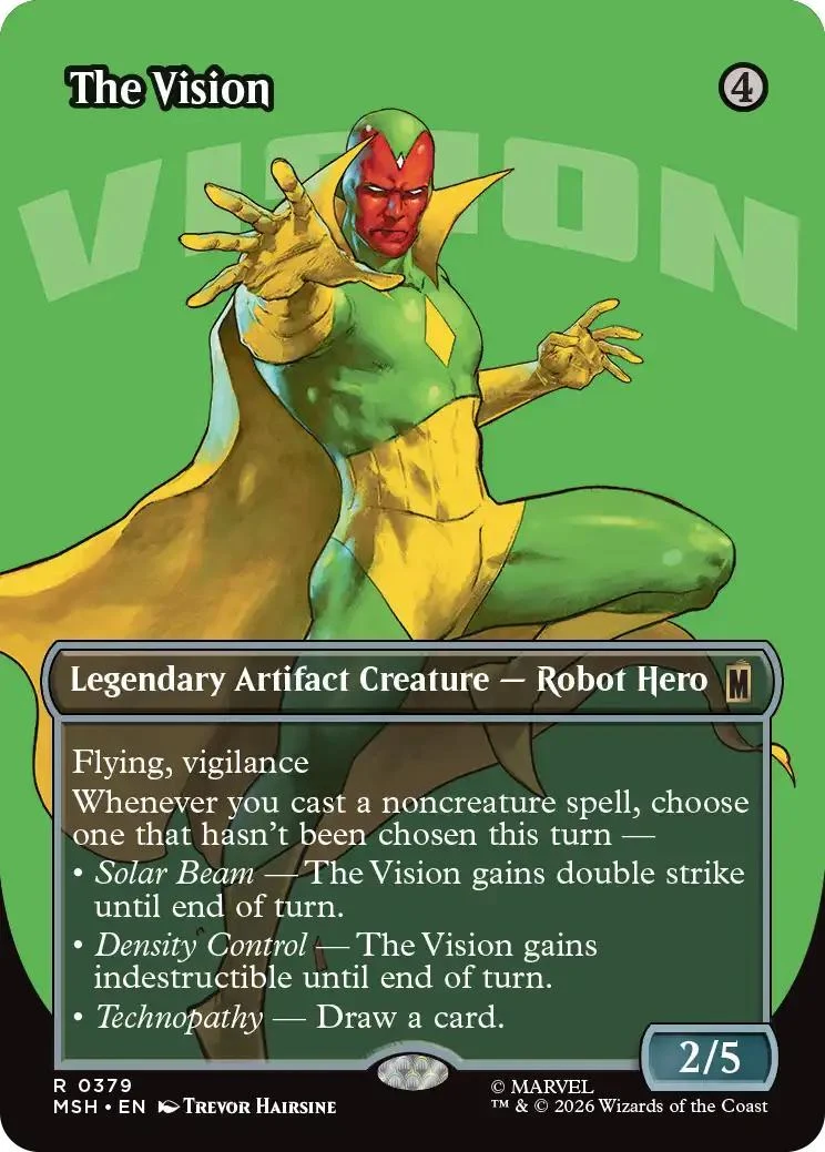 The Vision [379] [Borderless] [Logo] [Marvel Super Heroes] [Non-Foil]