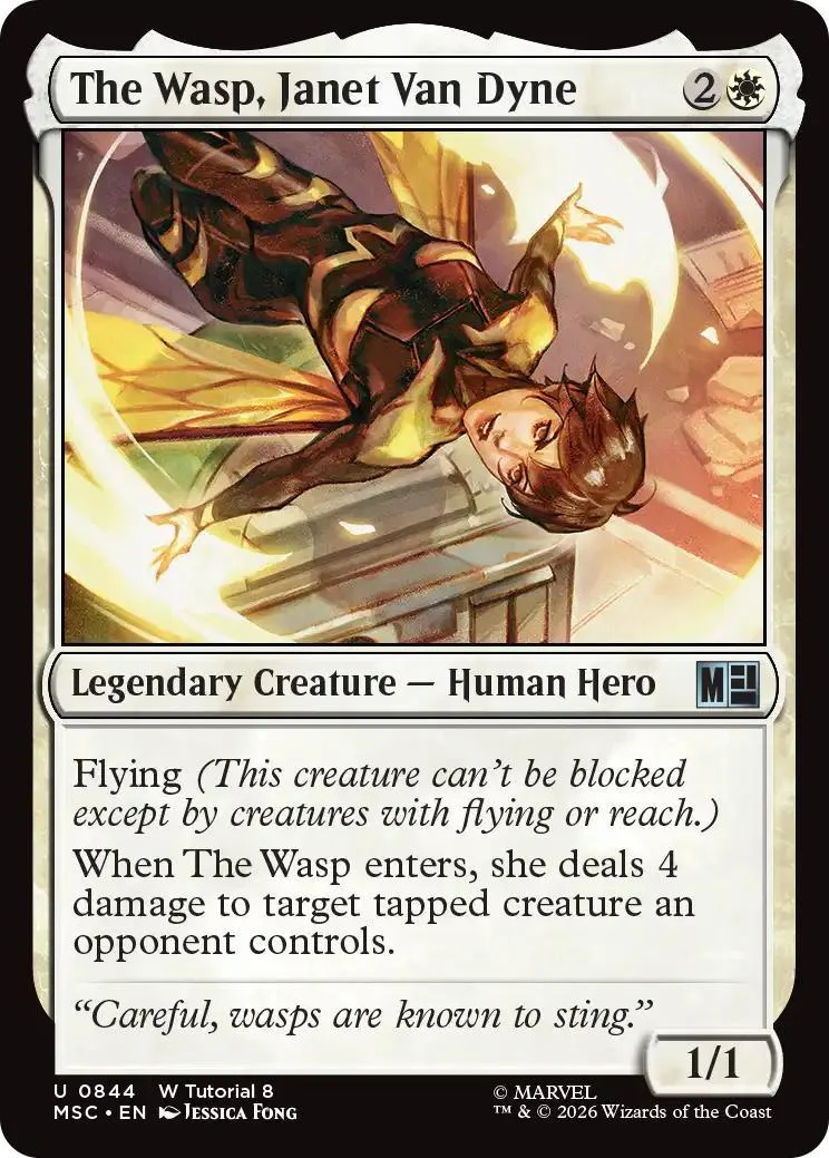 The Wasp, Janet Van Dyne [844] [Beginner Box] [Marvel Super Heroes: Commander] [Non-Foil]