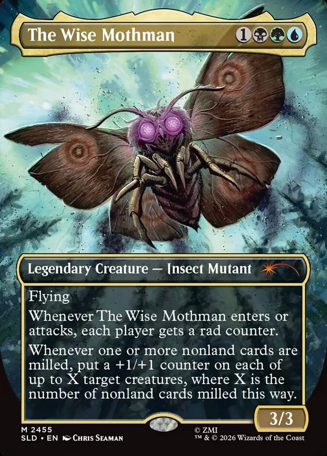 The Wise Mothman [2455] [Borderless] [Fallout: Rad] [Secret Lair Drop] [Non-Foil]