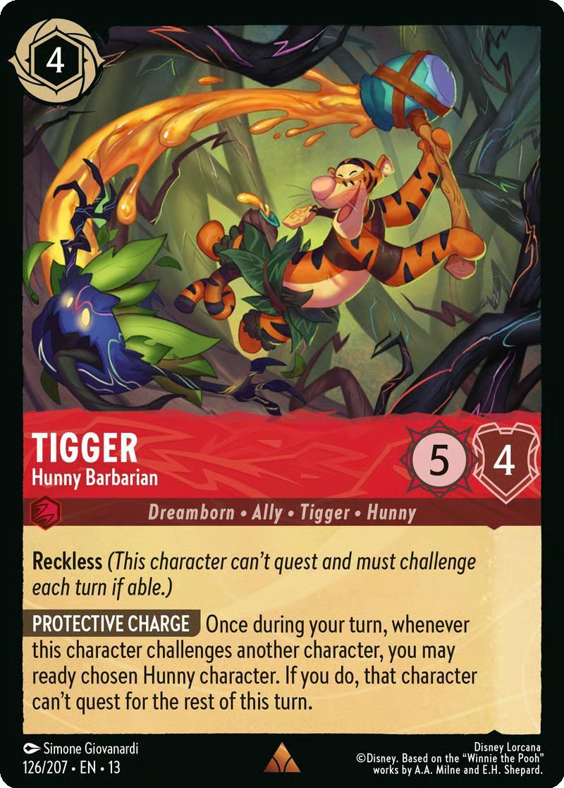 Tigger - Hunny Barbarian - 126/204 [Attack of the Vine!] [Non-Foil]