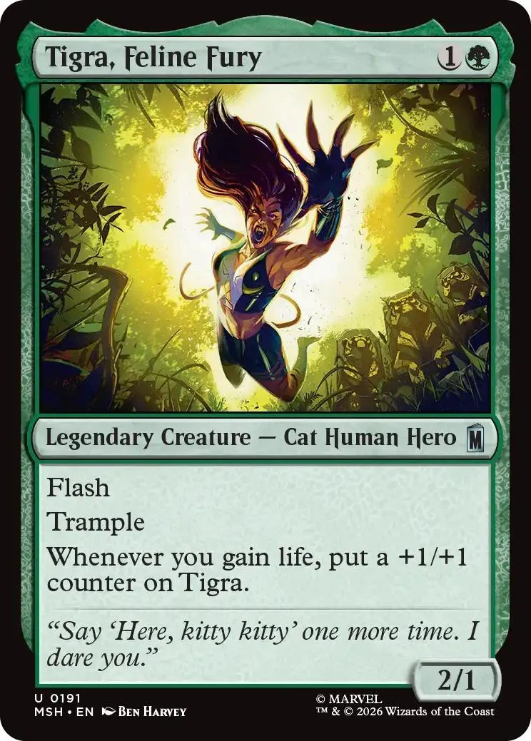 Tigra, Feline Fury [191] [Marvel Super Heroes] [Non-Foil]