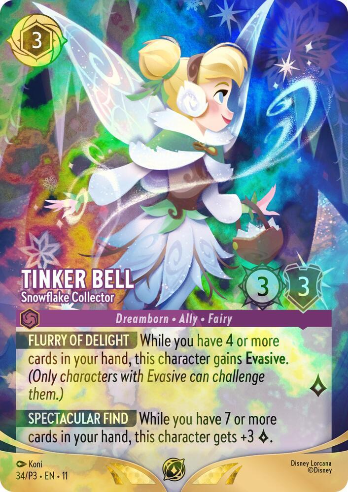 Tinker Bell - Snowflake Collector (Store Championship) - 34/P3 [Disney Lorcana Promo Cards] [Holofoil]