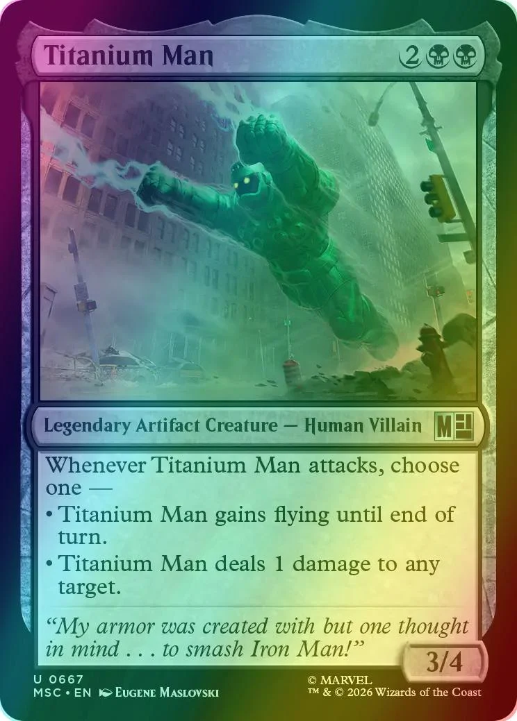 Titanium Man [667] [Jumpstart] [Marvel Super Heroes: Commander] [Foil]