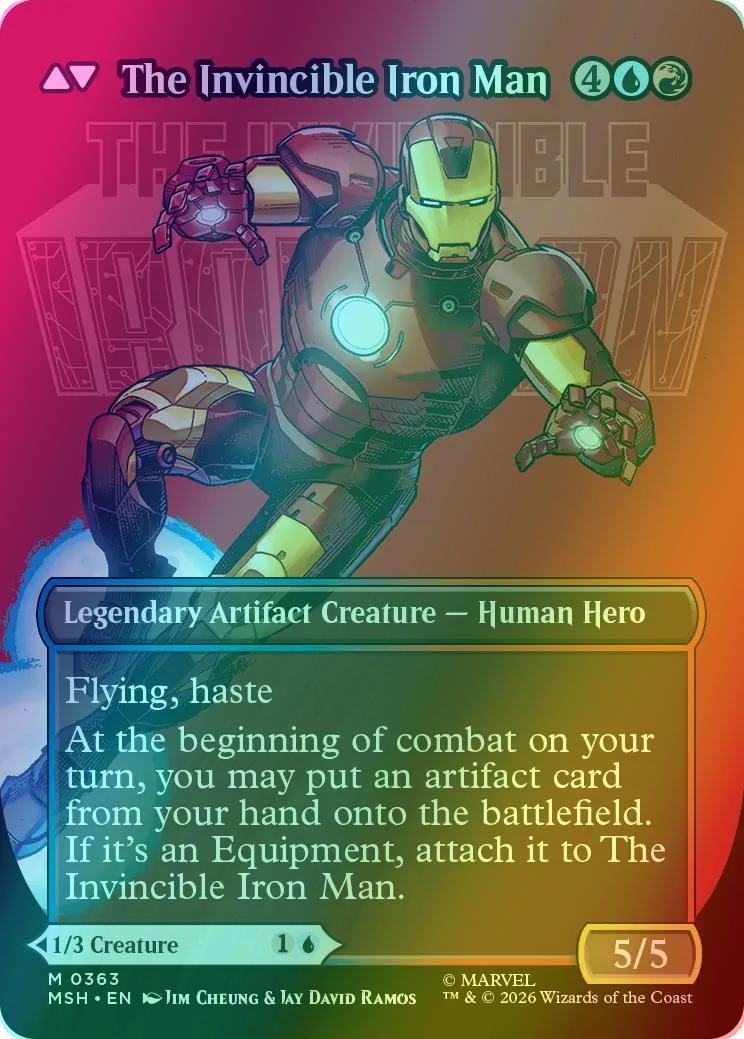 Tony Stark // The Invincible Iron Man [363] [Borderless] [Logo] [Marvel Super Heroes] [Foil] - Image 2
