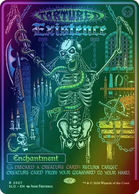 Tortured Existence [2507] [Borderless] [D&D: Black Lights & Dark Dungeons] [Secret Lair Drop] [Foil]