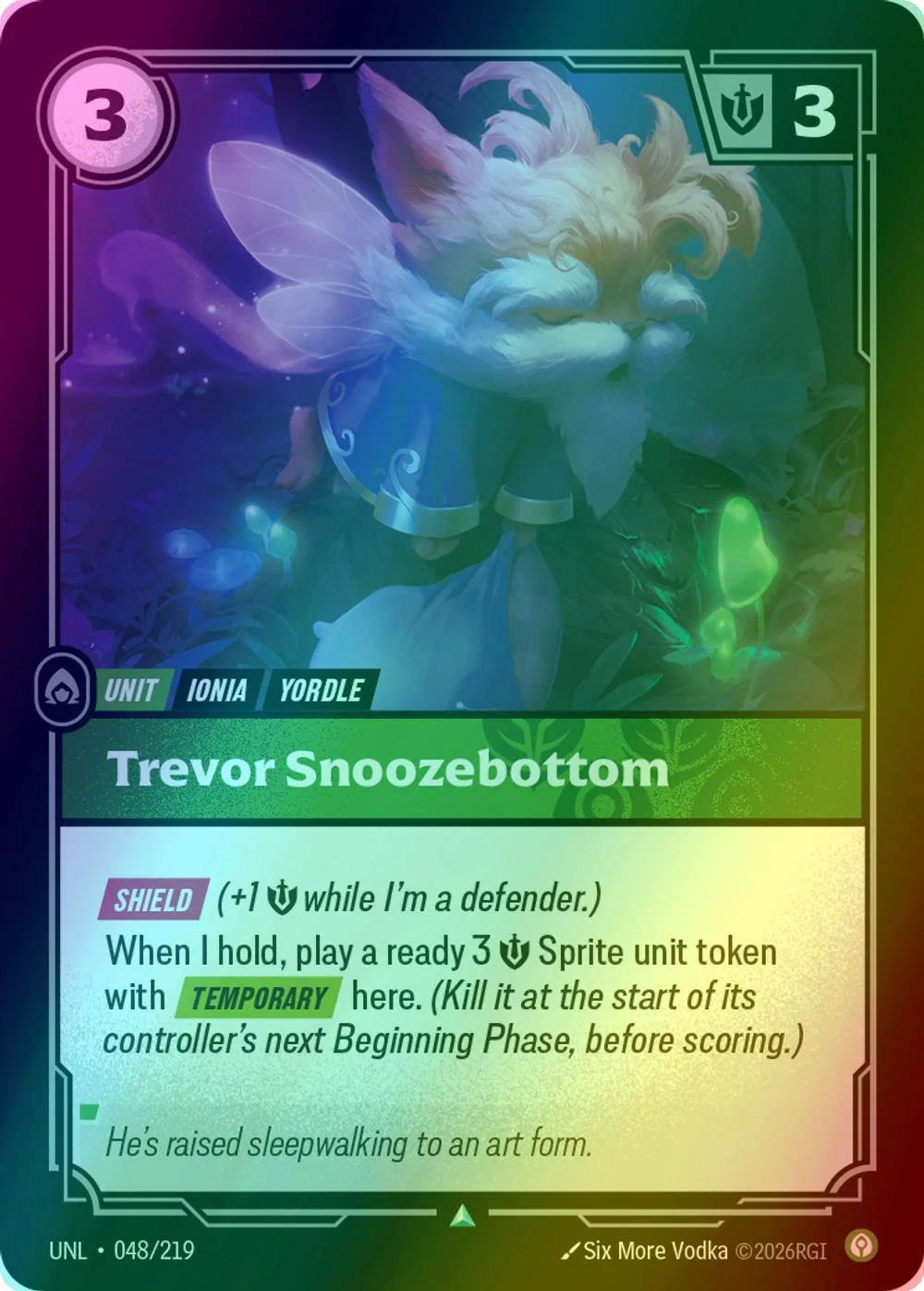 Trevor Snoozebottom - 048/219 [Unleashed] [Foil]