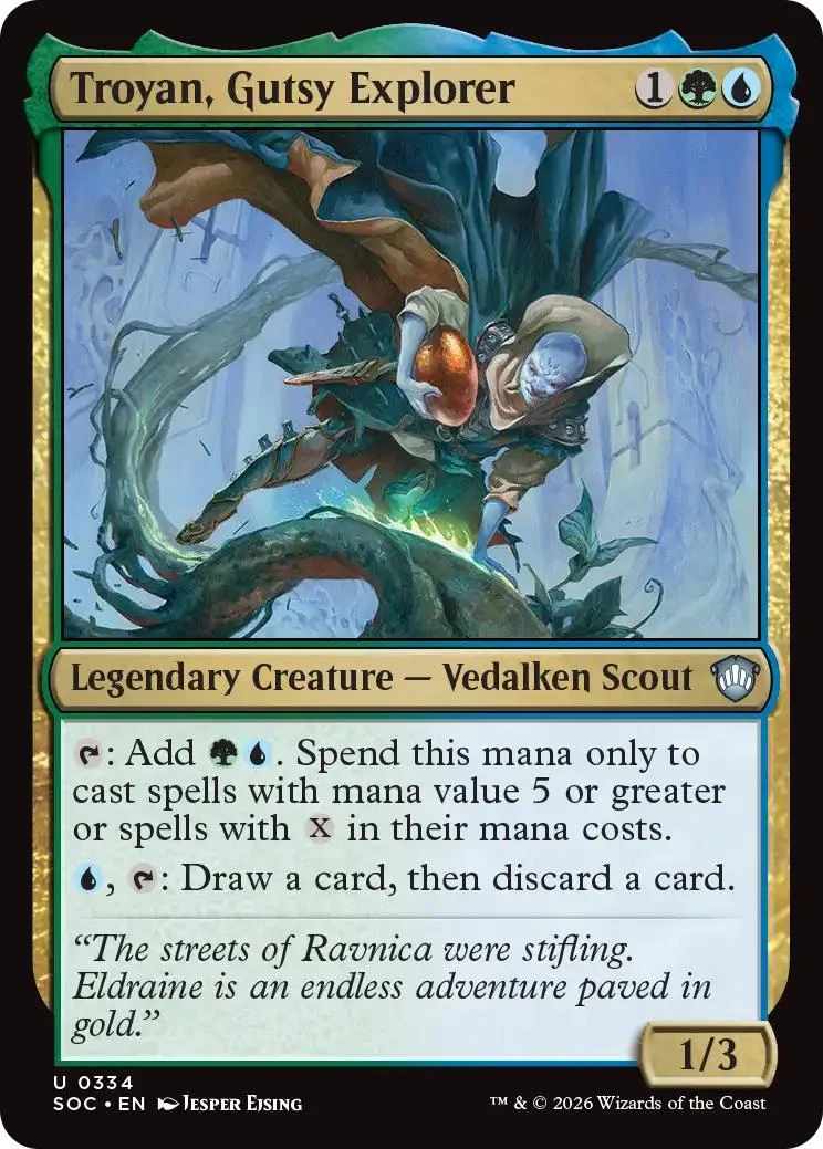 Troyan, Gutsy Explorer [334] [Secrets of Strixhaven: Commander] [Non-Foil]