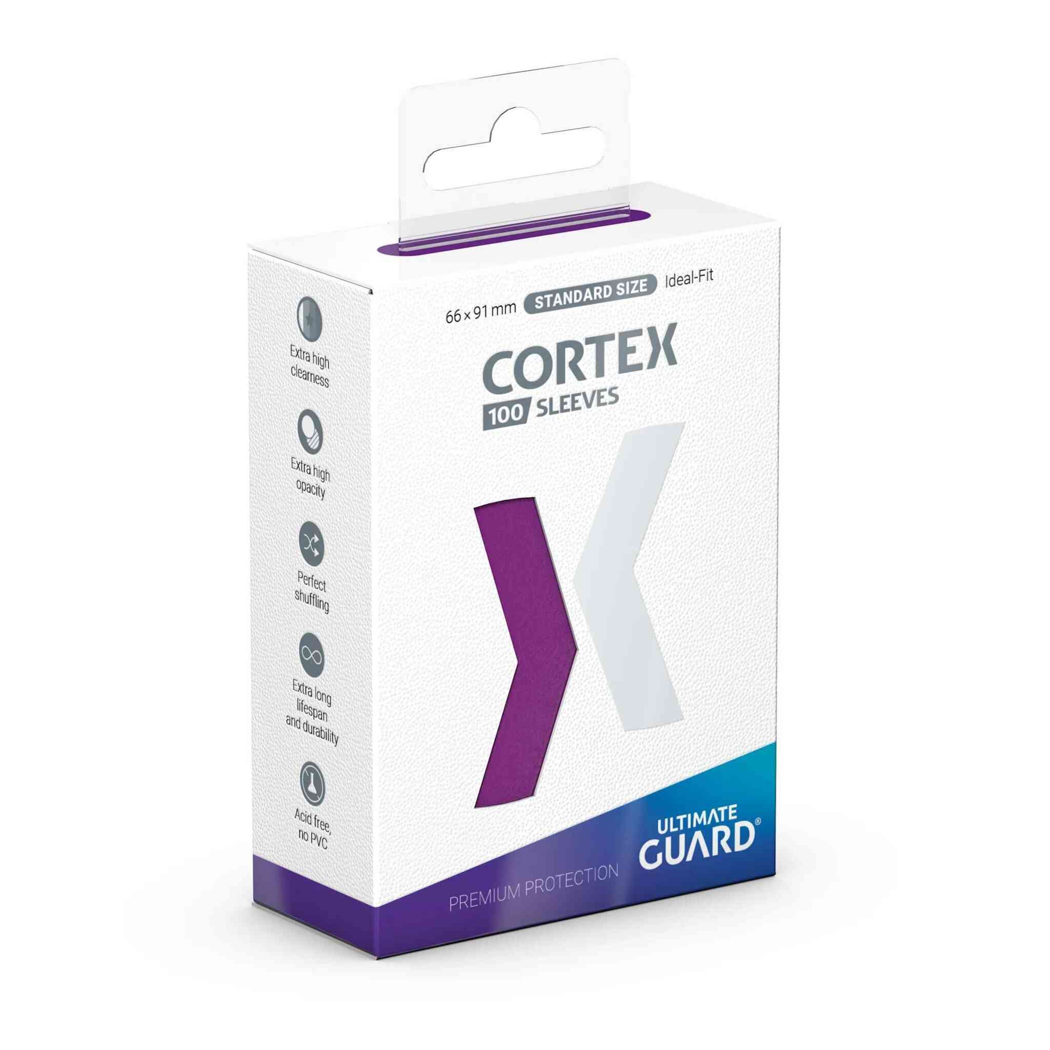 Ultimate Guard Cortex Glossy Sleeves - Standard Size - 100ct - Purple