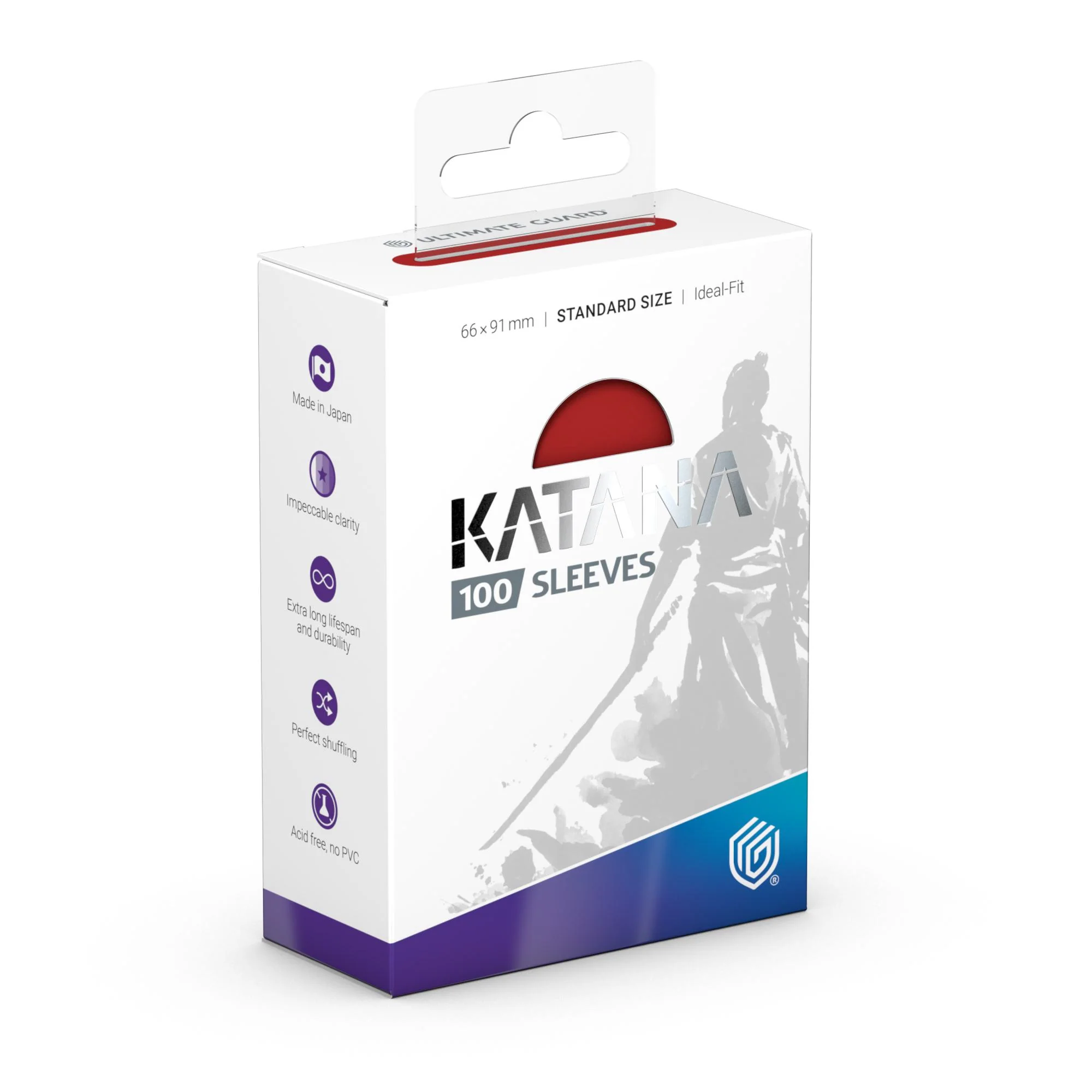 Ultimate Guard Katana Sleeves - Standard Size - 100ct - Rising Sun