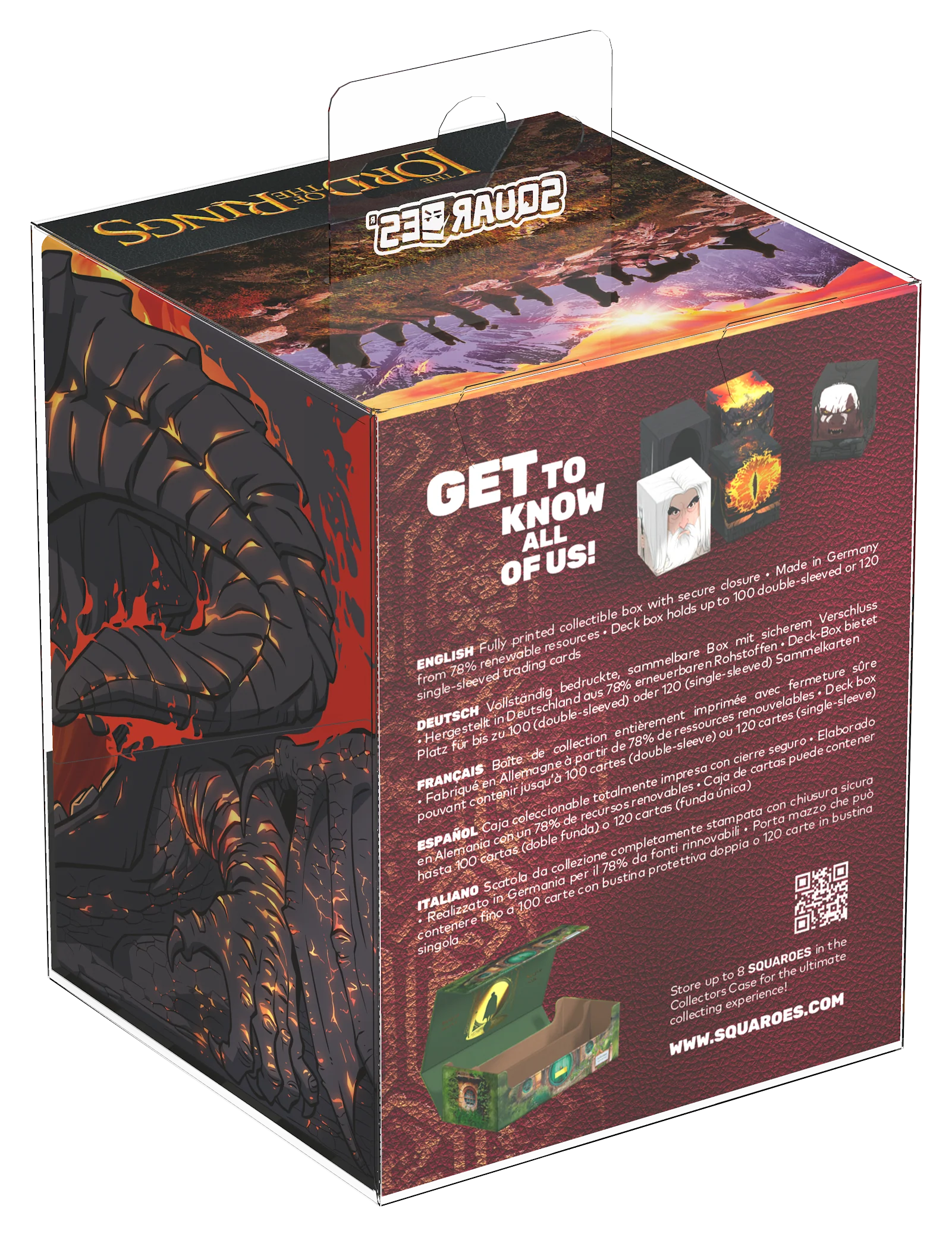 Ultimate Guard MTG Squaroes Deck Box - 100 - Lord of the Rings - Balrog - Image 2