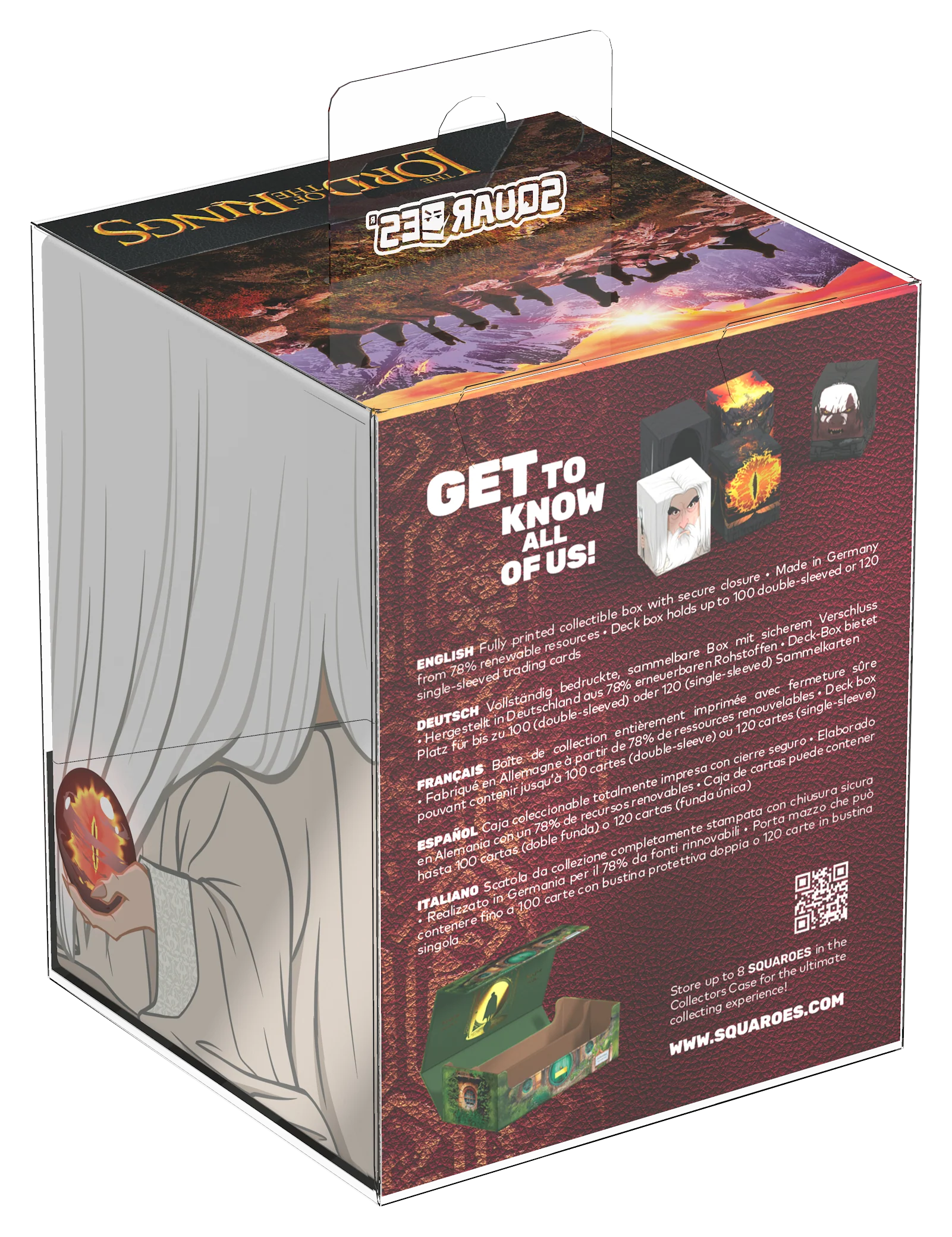 Ultimate Guard MTG Squaroes Deck Box - 100 - Lord of the Rings - Saruman - Image 2