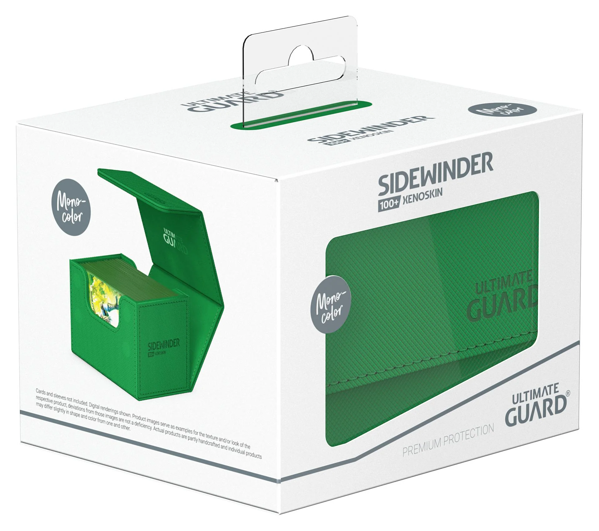 Ultimate Guard Sidewinder XenoSkin Monocolor Deck Case - 100+ - Green