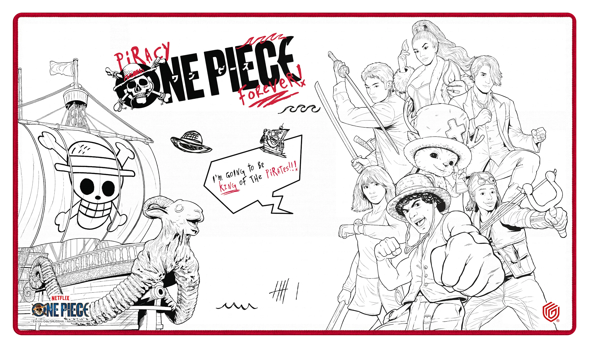 Ultimate Guard Stitched Playmat - One Piece- Sketch