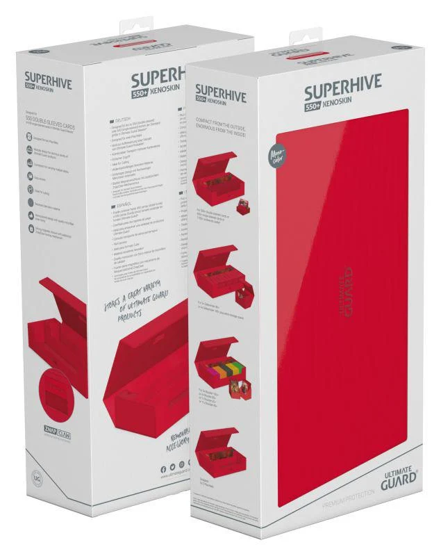 Ultimate Guard Superhive Xenoskin Monocolor Deck Case - 550+ - Red