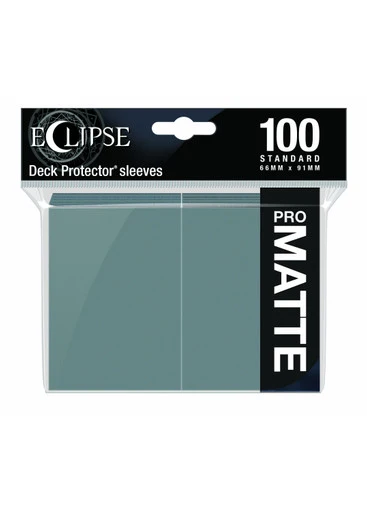 Ultra Pro Eclipse Matte Deck Protector Sleeves - Standard Size - 100ct - Smoke Grey - Image 2