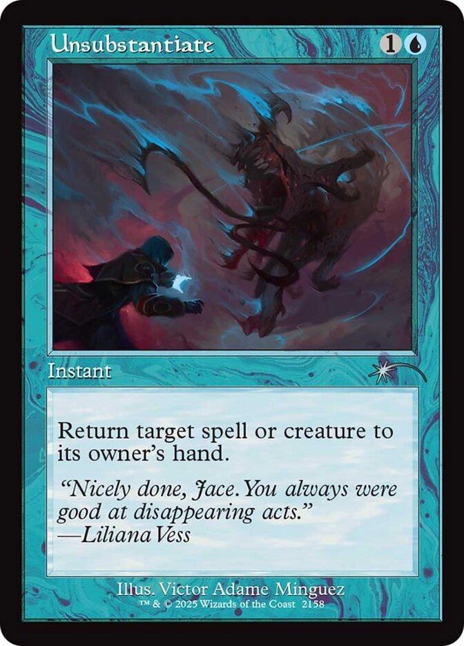 Unsubstantiate [2158] [Retro Frame] [Dandân Deck] [Secret Lair Drop] [Non-Foil]