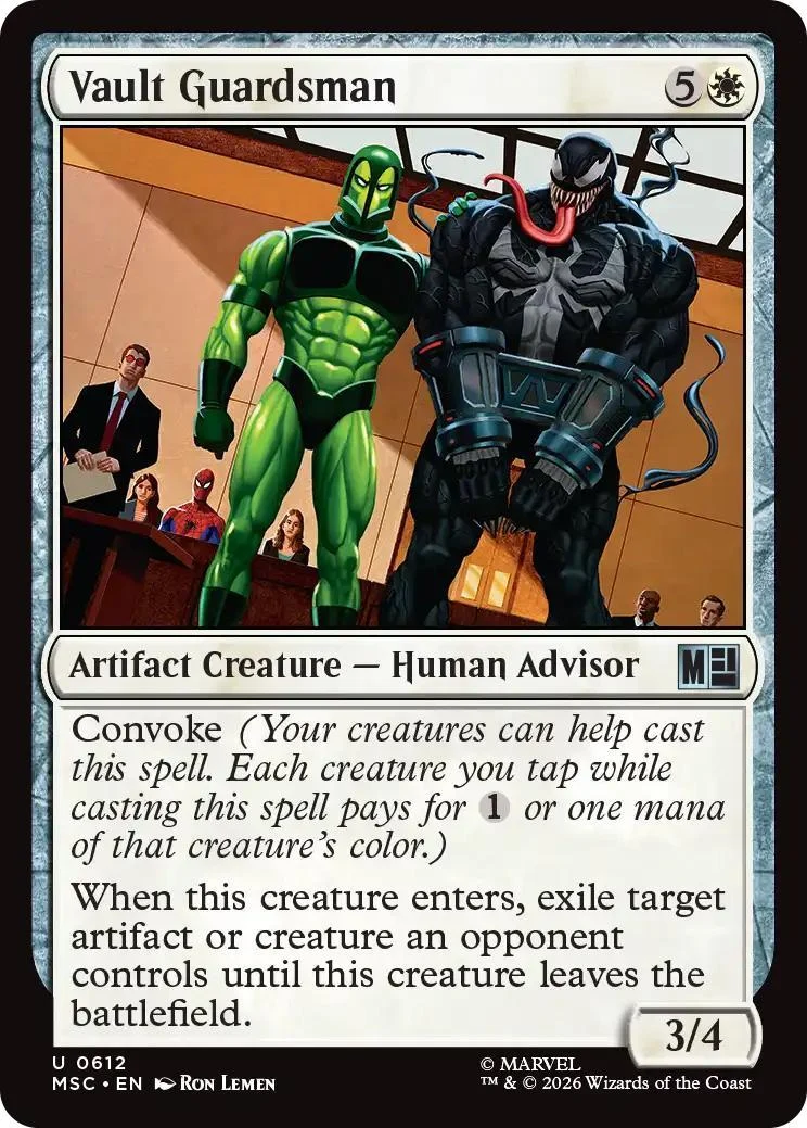 Vault Guardsman [612] [Jumpstart] [Marvel Super Heroes: Commander] [Non-Foil]