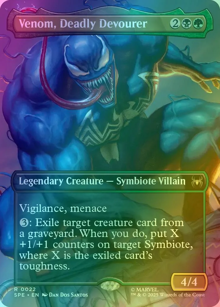 Venom, Deadly Devourer [22] [Borderless] [Scene] [Marvel's Spider-Man Eternal] [Foil]
