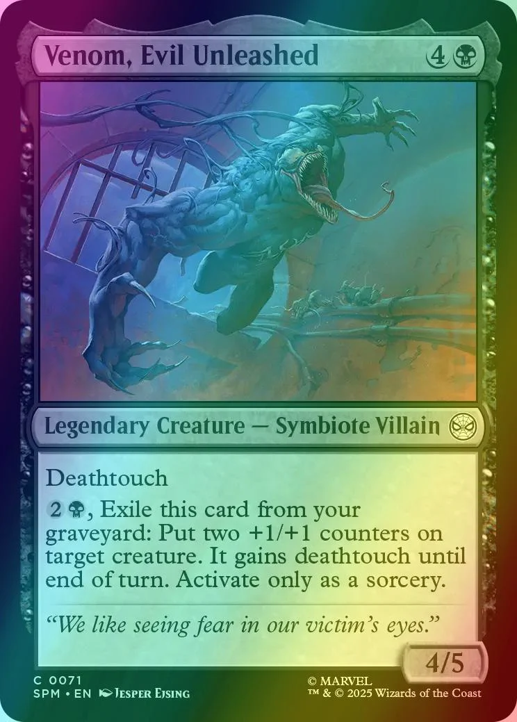 Venom, Evil Unleashed [71] [Marvel's Spider-Man] [Foil]