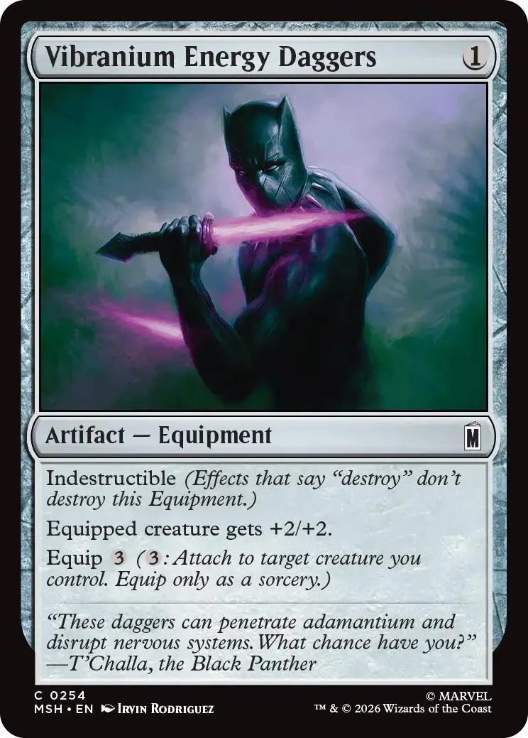 Vibranium Energy Daggers [254] [Marvel Super Heroes] [Non-Foil]