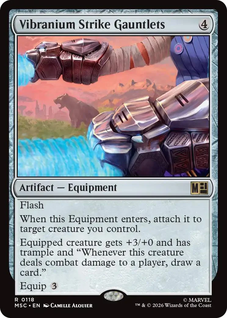 Vibranium Strike Gauntlets [118] [Marvel Super Heroes: Commander] [Non-Foil]