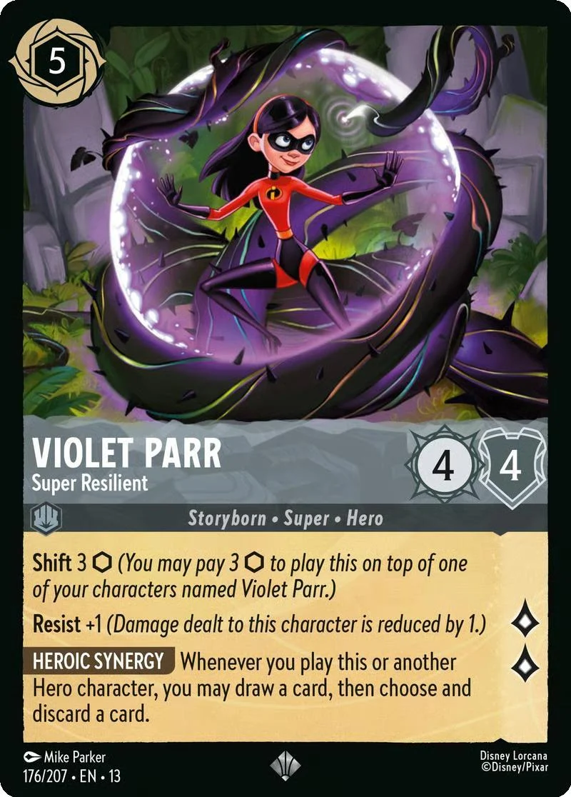 Violet Parr - Super Resilient - 176/204 [Attack of the Vine!] [Non-Foil]