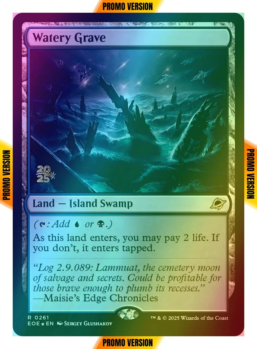 Watery Grave [261s] [Prerelease] [Edge of Eternities: Promos] [Foil]