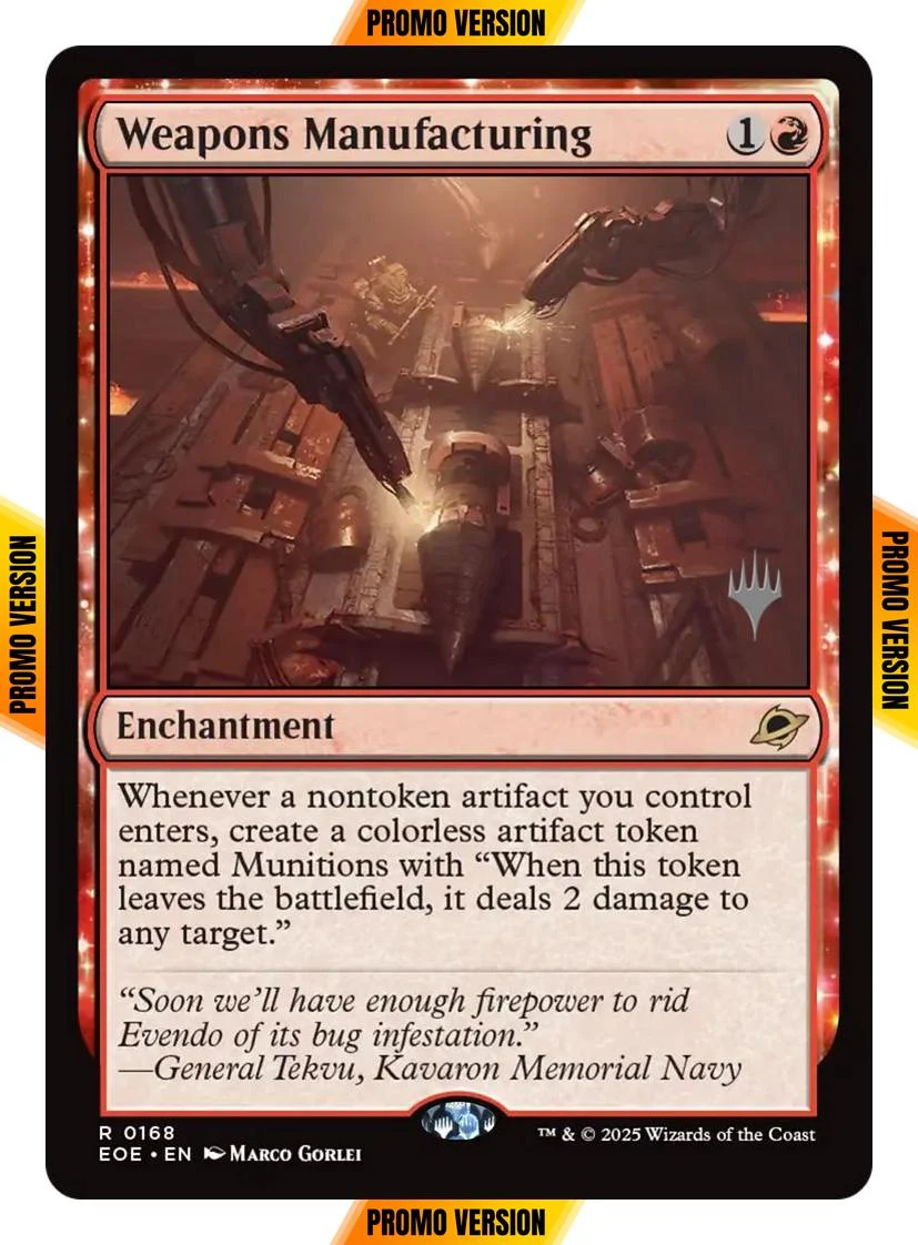 Weapons Manufacturing [168p] [Promo Pack] [Edge of Eternities: Promos] [Non-Foil]